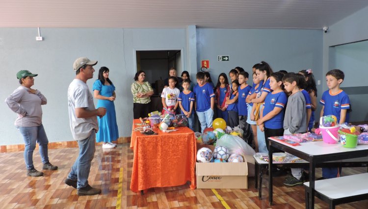 Campanha de conscientização ambiental premia alunos da Rede Municipal de Ensino de Iracema do Oeste