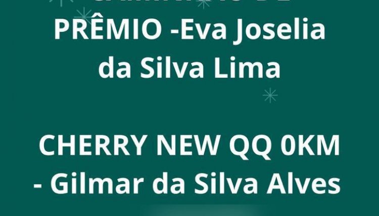 Conheça os ganhadores do último sorteio do Festivendas da Acicaf