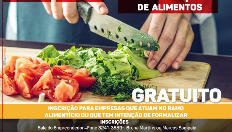 Sebrae e ACICAF, promove o curso de Boas práticas de manipulação de alimentos.