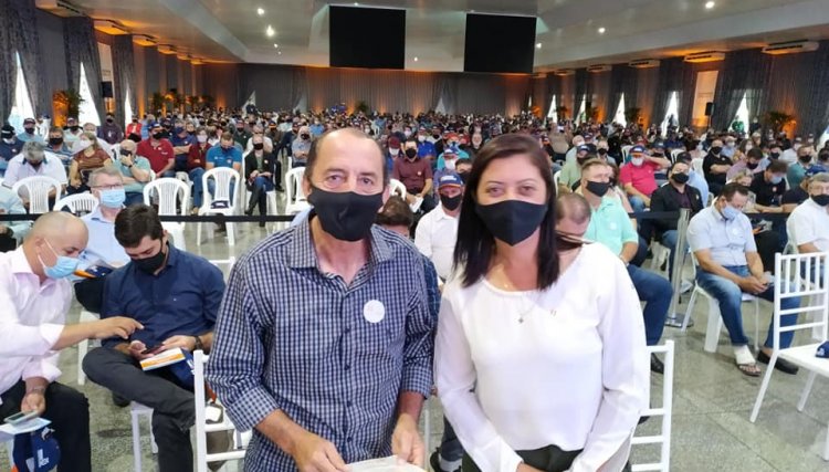 Prefeito Eleito de Nova Aurora participa de evento com o governador Ratinho JR