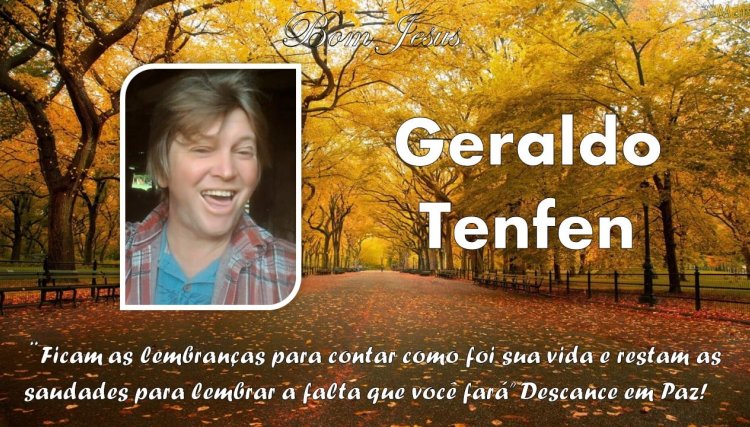 Sepultamento de Geraldo Tenfen será hoje às 18 horas em Cafelândia 