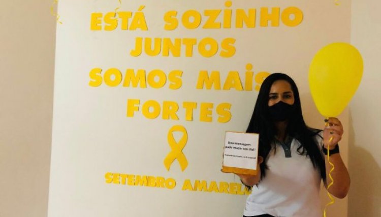 Balões amarelos e caixinha do bem tomam conta do Núcleo Solidário da Uopeccan transmitindo mensagem de amor ao próximo
<br/> 