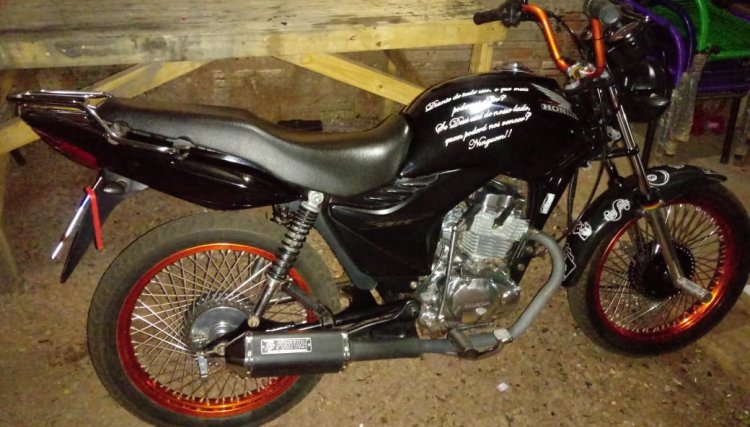 Motocicleta furtada é encontrada em Cafelândia 