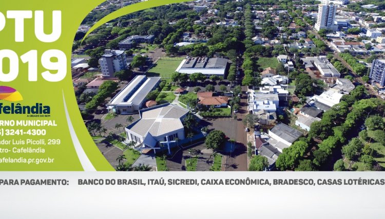 Cafelândia começa a entregar o carnê do IPTU 2019