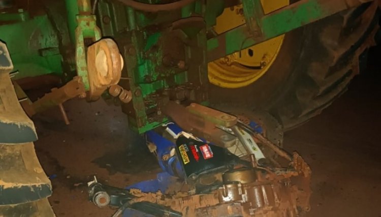Jovem de 21 anos morre após colidir a sua motocicleta em um trator no interior