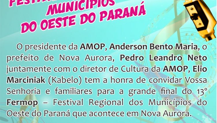 Nova Aurora sedia  final do Fermop hoje dia 28 
