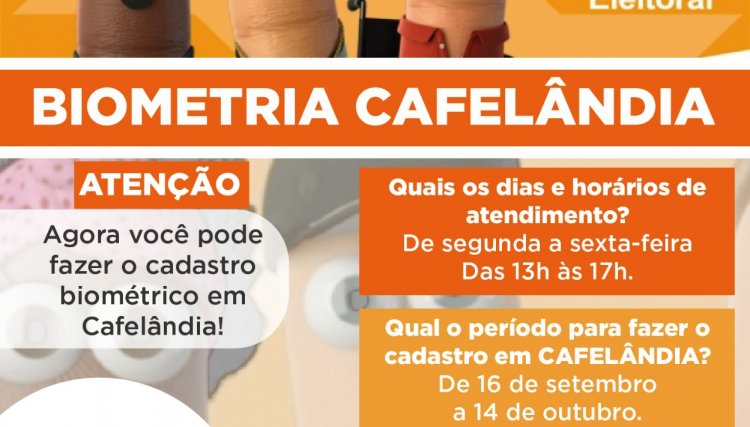Começa hoje cadastramento biométrico em Cafelândia
