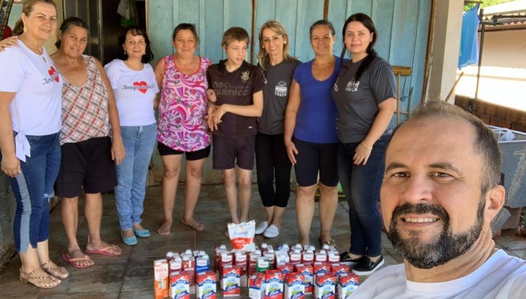 Famílias de Cafelândia recebem doações  arrecadadas na Acicaf 