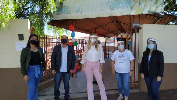 Escolas de Nova Aurora retomam aulas na rede municipal de ensino no sistema híbrido