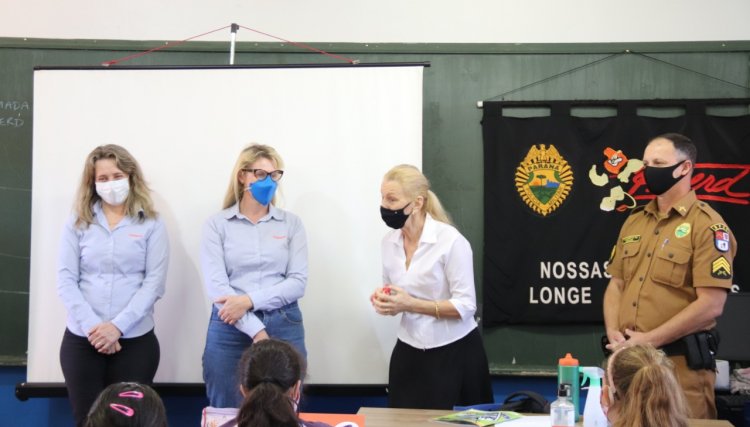 Proerd 2021 inicia nas escolas de Cafelândia 