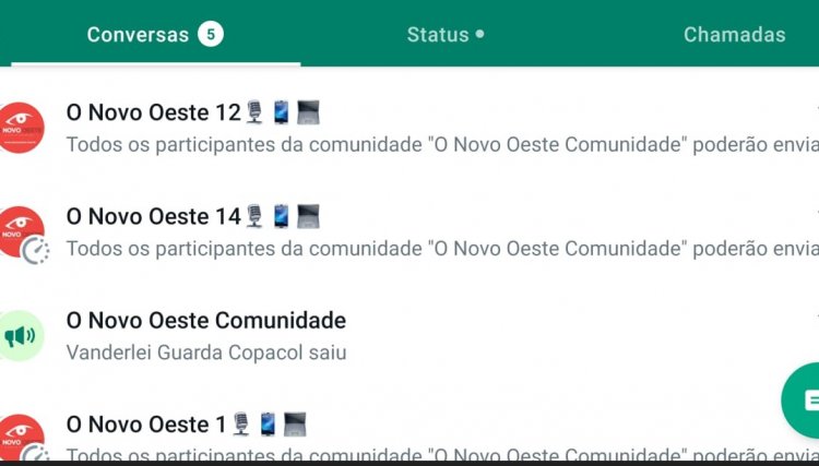WhatsApp do O Novo Oeste agora vira supergrupo aderindo a nova ferramenta da plataforma