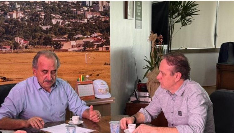 Presidente do Sintrascoop participa de reunião com o prefeito de Cascavel
