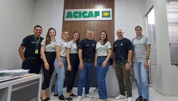 Presidente da ACICAF recebe visita dos representantes da FACIAP- Federação das Associações Comerciais e Empresariais do estado do Paraná.