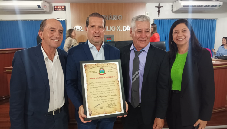 Micheletto é o mais novo Cidadão Honorário de Nova Aurora