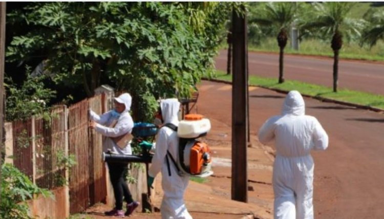 Aplicação do fumacê contra a dengue é realizada em Cafelândia 