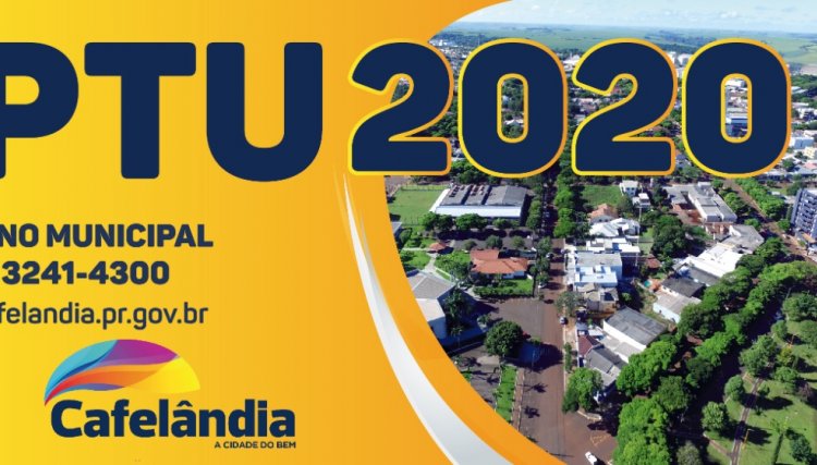Iptu 2020 poderá ser retirado a partir de segunda-feira 02 em Cafelândia 