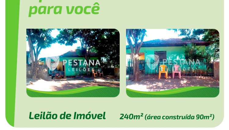 Oportunidade de comprar casa em Cafelândia por meio de leilão