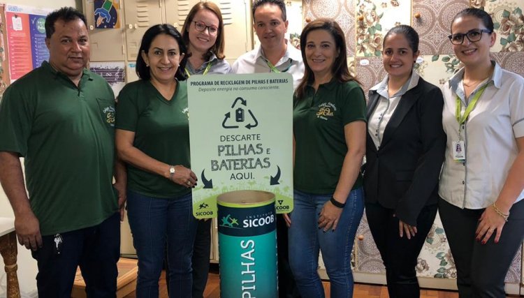 Sicoob colabora com arrecadação de mais de 400 quilos de pilhas em Jesuítas 