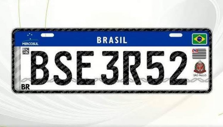 Em todo pais placas com padrão Mercosul entram em vigor