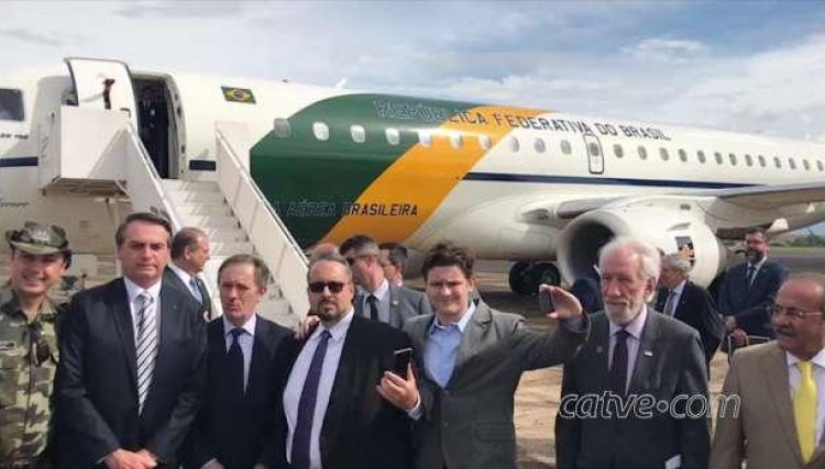 Presidente Bolsonaro está em Foz para a posse do diretor-geral da Itaipu