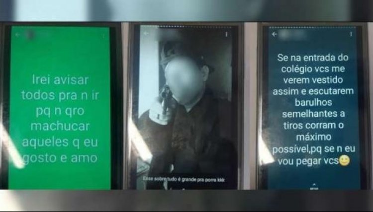 Aluno de 14 anos é apreendido com armas e confessa que planeja massacre