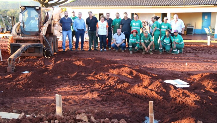 Cafelândia e Itaipu iniciam construção da Unidade de Reciclável