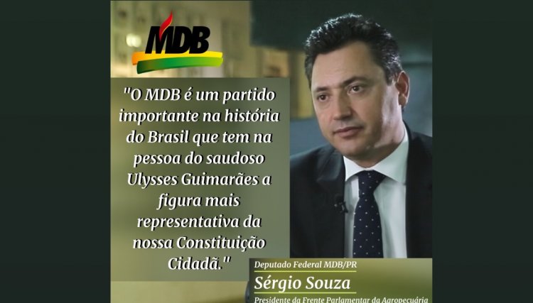 Diretório nacional do MDB cria comissão provisória com a presidência do deputado Sergio Souza