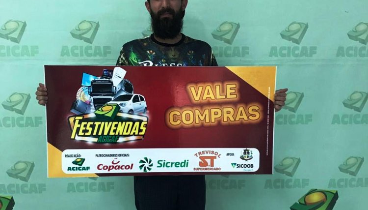Confira os ganhadores dos vale-compras da Acicaf