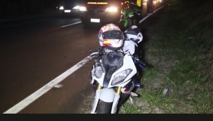 Homem fica ferido após acidente de motocicleta nesta noite na região 