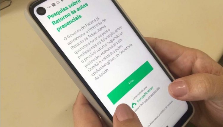 Pesquisa online foi lançada hoje para ouvir pais e professores sobre o retorno às aulas