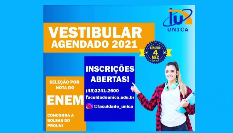 Vestibular agendado UNICA 2021