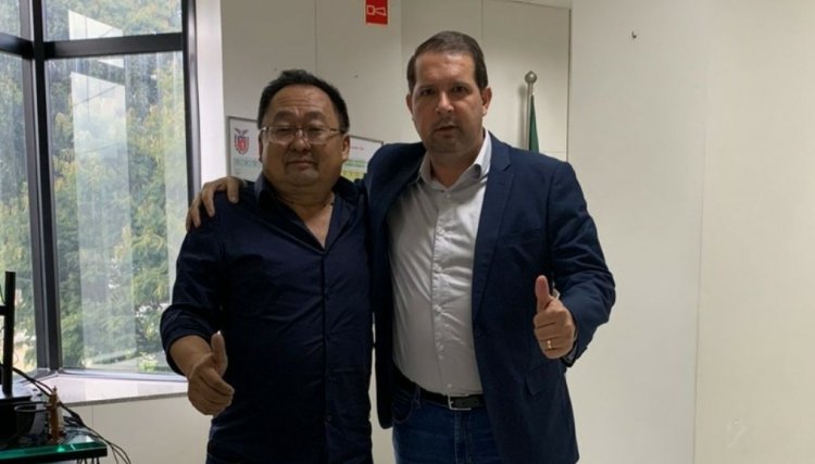 Prefeito Culestino participa de reunião com Micheletto e agradece aquisição de caminhão