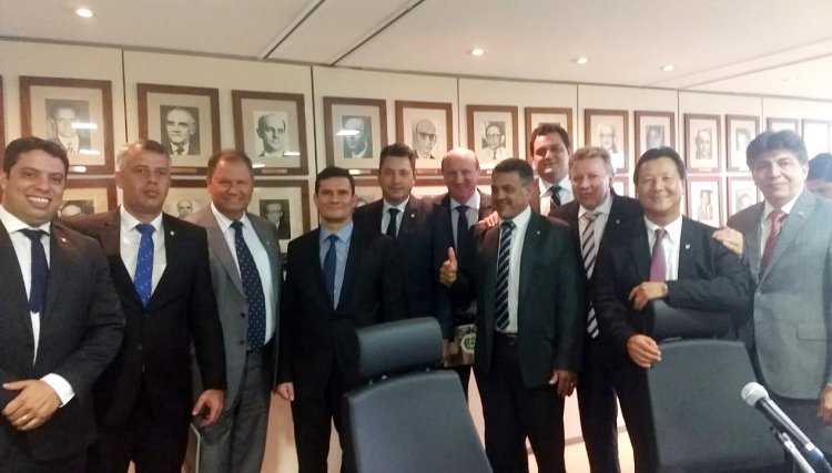 Deputado Sérgio Souza participa de reunião com o Ministro Moro