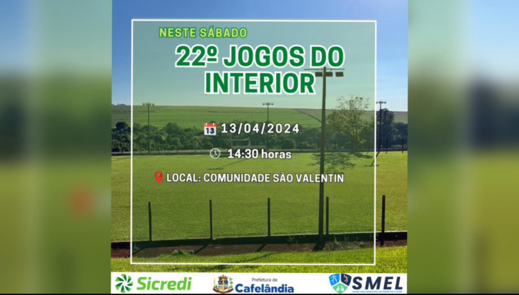 Campeonato do Interior inicia neste sábado em Cafelândia